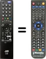 Télécommande équivalente JVC LT-42DS9BU / F