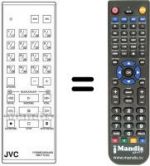 Télécommande équivalente JVC RMP72EG