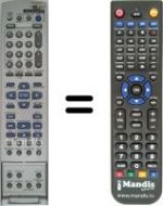 Télécommande équivalente JVC RM-SDR011E