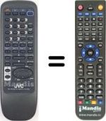 Télécommande équivalente JVC RM-SED452TRU