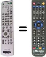 Télécommande équivalente RM-U 25