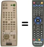Télécommande équivalente Sony RM-U500