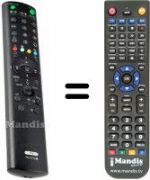 Télécommande équivalente Sony KV-29FX66E