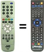 Télécommande équivalente JVC RM-C15021C