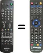 Télécommande équivalente Sony KV-25F1D
