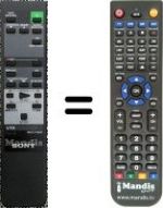 Télécommande équivalente Sony EV-C500E