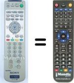 Télécommande équivalente Sony KV-21FV1E