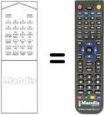 Télécommande équivalente RM105
