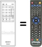 Télécommande équivalente RM626