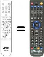 Télécommande équivalente JVC RM-C85