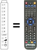 Télécommande équivalente Sharp RRMCG0125CESA
