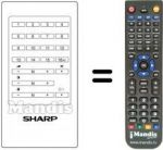 Télécommande équivalente Sharp RRMCG0251CESA