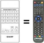Télécommande équivalente Sharp RRMCG0303CESA