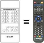 Télécommande équivalente RRMCG0320CESA