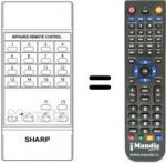 Télécommande équivalente RRMCG0454CESA