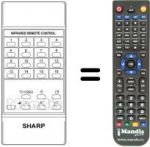 Télécommande équivalente RRMCG0456CESA