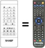 Télécommande équivalente Sharp RRMCG0517CESA