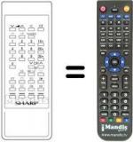 Télécommande équivalente Sharp RRMCG0617PESA