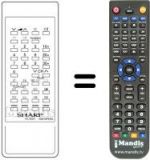 Télécommande équivalente Sharp RRMCG0618PESA