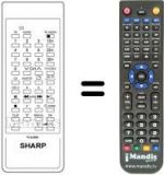 Télécommande équivalente Sharp RRMCG0668PESA