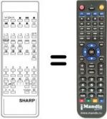Télécommande équivalente Sharp RRMCG0739BMSA