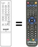 Télécommande équivalente RRMCG0777PESA