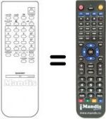 Télécommande équivalente Sharp RRMCG0859PESA