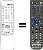 Télécommande équivalente RRMCG0892