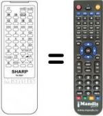 Télécommande équivalente RRMCG0916PESA