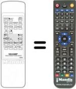 Télécommande équivalente RRMCG0952CESA