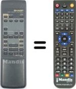 Télécommande équivalente RRMCG0960GE