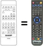 Télécommande équivalente RRMCG1011BMSA