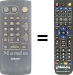 Télécommande équivalente RRMCG1031BMSA