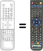 Télécommande équivalente Sharp 72AS18SN