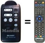 Télécommande équivalente Sharp RRMCG1263CESA