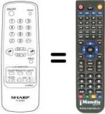 Télécommande équivalente RRMCG1488SA