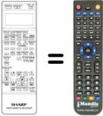 Télécommande équivalente Sharp RRMCG0570GESA