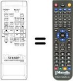 Télécommande équivalente Sharp RRMCG0610GESA