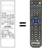 Télécommande équivalente Sharp RRMCG0662UMSA