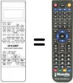 Télécommande équivalente Sharp RRMCG0672UMSA