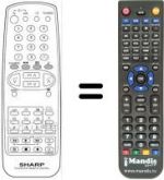 Télécommande équivalente Sharp 81FF57E