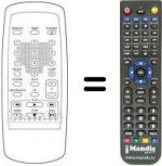 Télécommande équivalente Irradio MV235SV