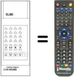 Télécommande équivalente Elbe 2CH. SOUND