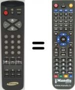Télécommande équivalente Samsung CX6835TZ