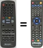 Télécommande équivalente Sharp 70DS15SN