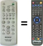 Télécommande équivalente Sony HCD-EC50