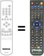Télécommande équivalente Nokia ST37HI