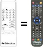 Télécommande équivalente SCHNEIDER STV5110