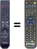Télécommande équivalente BN59-00539A