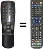 Télécommande équivalente Samsung AA59-00104D